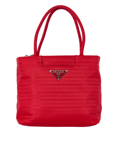 Mini Monogram Tote, £330, Handbags, Red, Nylon, Front view